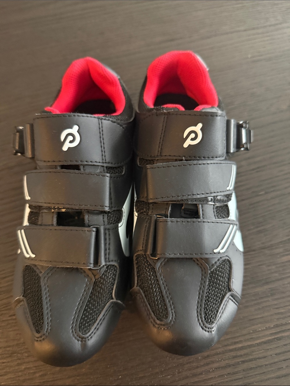 Peloton Cycling Shoes size 37 - Black with Red Lining